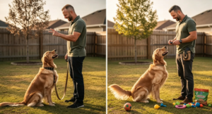 Balanced dog training vs positive reinforcement outdoors
